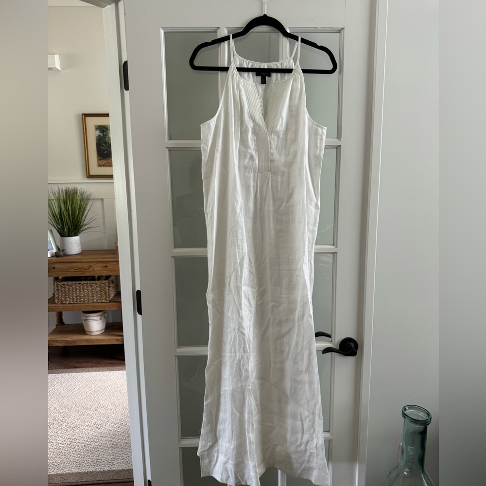 J Crew linen maxi dress
